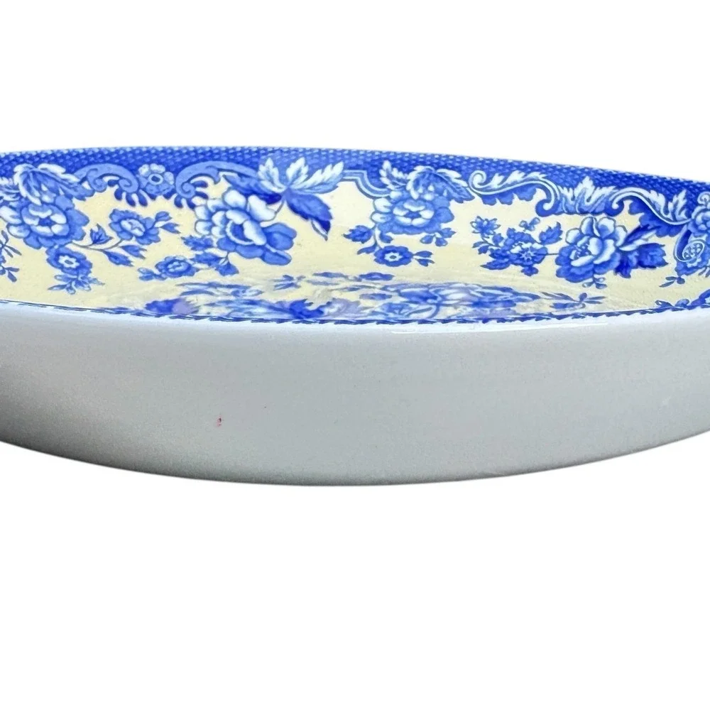 Spode Blue Room Garden Collection British Flowers Rosa 9 Inch Pasta Soup Bowl